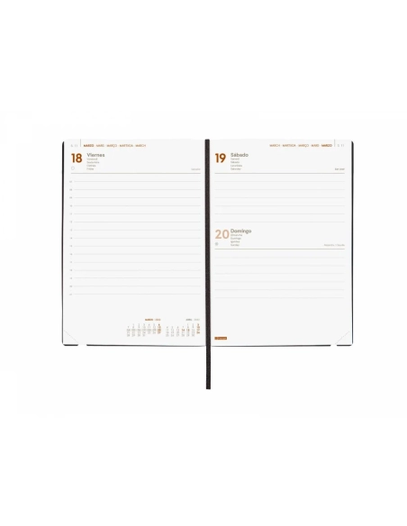 Agenda anual Dynamic Mara Y11 Finocam dia pagina negra