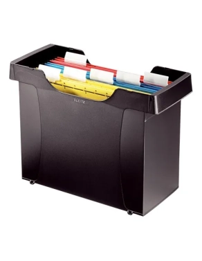 Caja archivadora carpetas colgantes azul