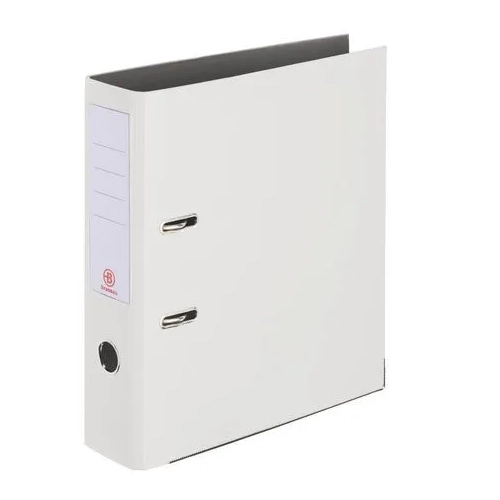 Archivador A4 estrecho forrado polipropileno blanco