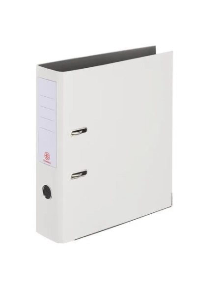 Archivador A4 estrecho forrado polipropileno blanco