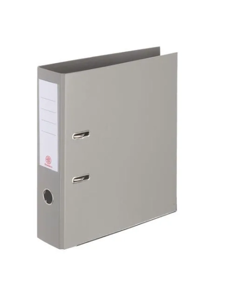 Archivador A4 estrecho forrado polipropileno gris