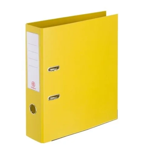 Archivador A4 estrecho forrado polipropileno amarillo