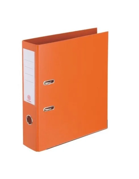 Archivador A4 estrecho forrado polipropileno naranja