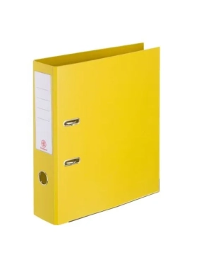 Archivador folio estrecho forrado polipropileno amarillo