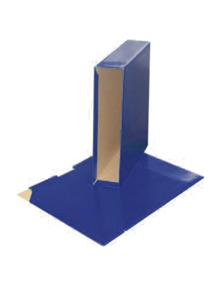 Cajetin para archivador poliprolileno A4 ancho azul oscuro