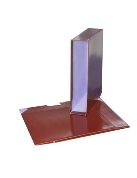 Cajetin para archivador poliprolileno A4 ancho roja