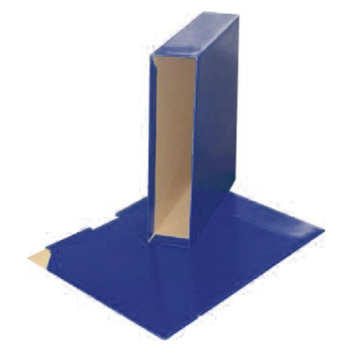 Cajetin para archivador poliprolileno folio ancho azul oscuro