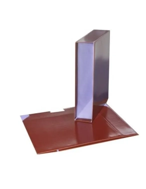 Cajetin para archivador poliprolileno folio ancho roja