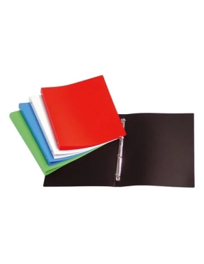 Carpeta p.p. 4 anillas 15mm DIN A4 Exacompta negro