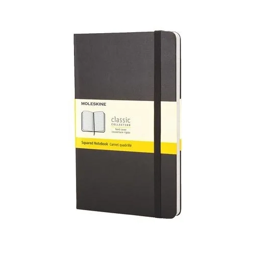 Cuaderno moleskine negro 240 Pg cuadriculado
