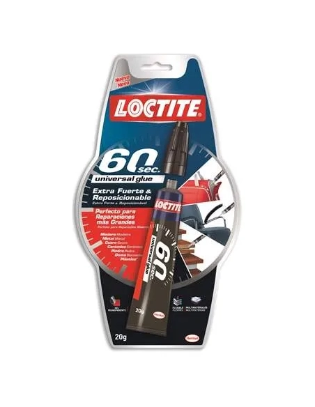 Pegamento Loctite 60 segundos extrafuerte
