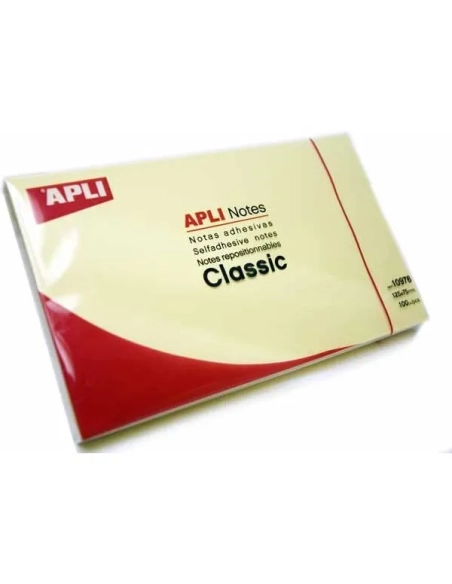 Block notas adhesivas 100 hojas 125x75 Apli