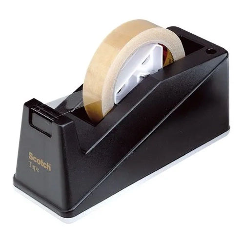 Portarrollos cinta adhesiva scotch negro