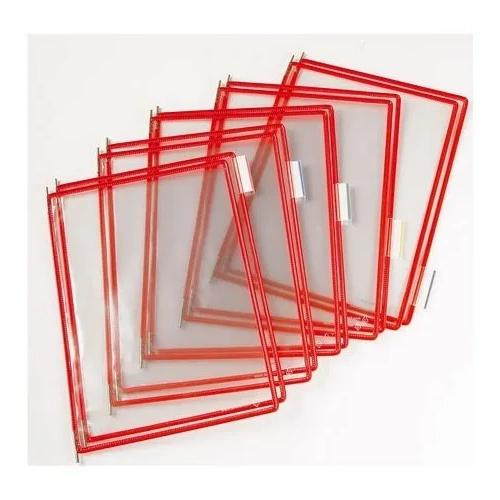 Pack 10 fundas A4 rojas tarifold