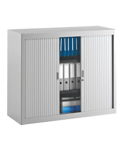 Armario metalico desmontable cierre persiana 100x120 gris