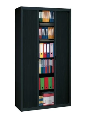 Armario metalico persiana desmontable 220x100 negro