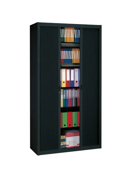 Armario metalico persiana desmontable 220x100 negro