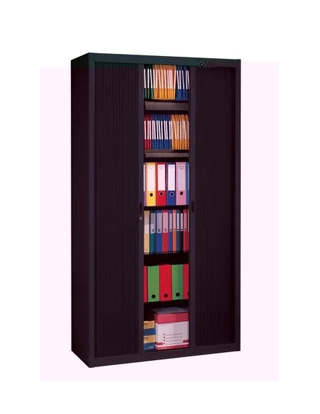 Armario metalico persiana desmontable 220x120 negro