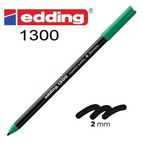 Rotulador stylo fibra 1300 Edding verde