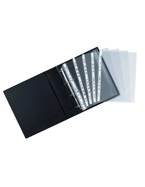Pack 50 fundas PVC multitaladro folio