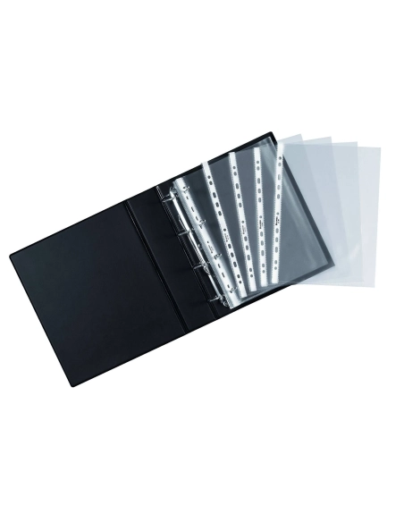 Pack 50 fundas PVC multitaladro folio