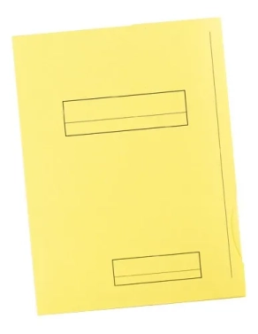50 subcarpetas Fast  A4 2 solapas amarillo pastel