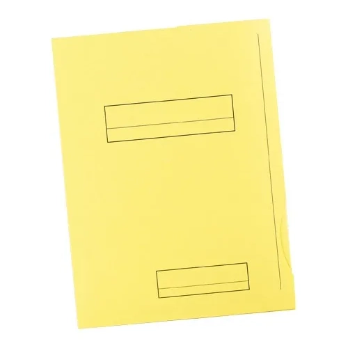 50 subcarpetas Fast  A4 2 solapas amarillo pastel