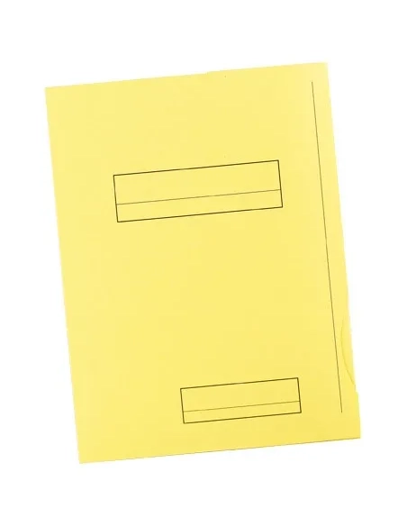 50 subcarpetas Fast  A4 2 solapas amarillo pastel