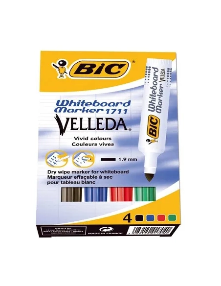 Estuche 4 rotuladores velleda surtidos 1711