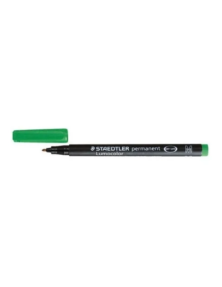 Rotulador permanente Staedtler Lumocolor 0,6mm verde