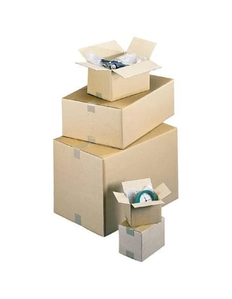 Caja cartón americana 230x190x120mm kraf marrón