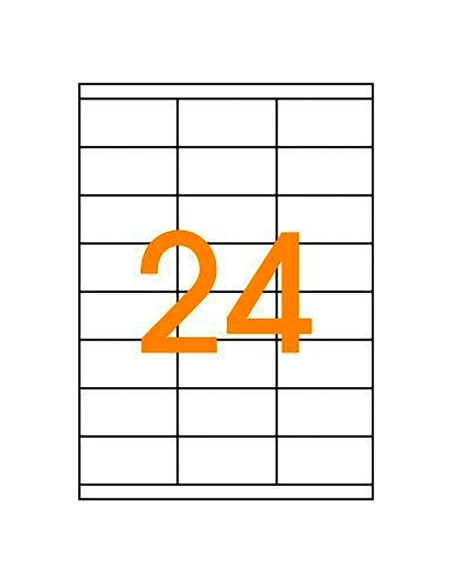 Caja 200 hojas etiquetas laser 70x36 jmb