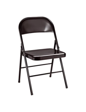 Silla plegable metal 2 negro