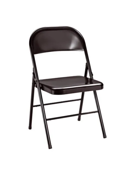 Silla plegable metal 2 negro
