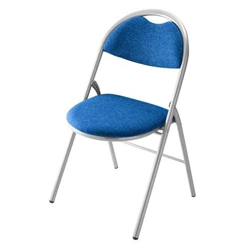 Silla plegable super confort 2 azul patas aluminio