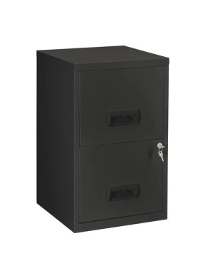 Archivador metalico 2 cajones carpetas colgantes  negro