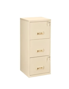 Archivador metalico carpetas colgantes 3 cajones beige