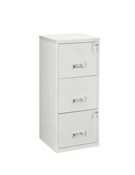 Archivador metalico carpetas colgantes 3 cajones gris