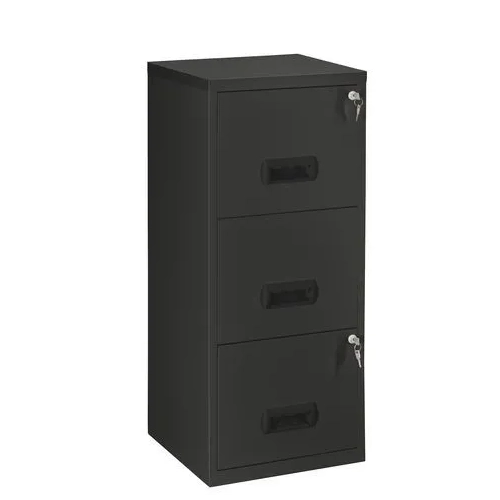 Archivador metalico carpetas colgantes 3 cajones negro