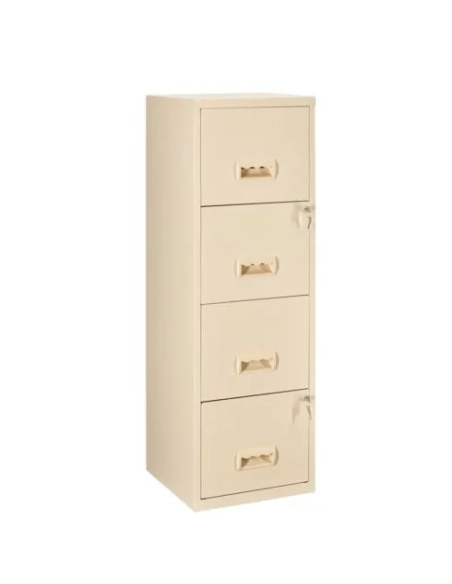 Archivador metalico Budget 4 cajones carpetas colgantes beige