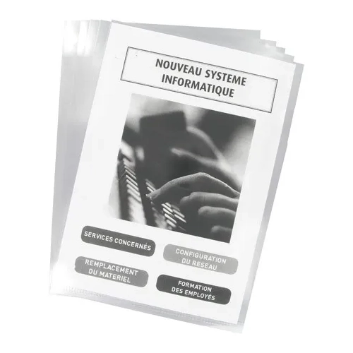 Pack 10 Dossier Uñero Transparente