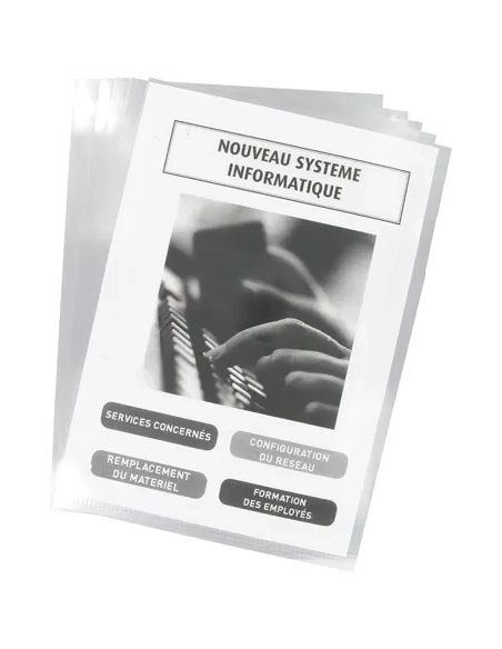 Pack 10 Dossier Uñero Transparente