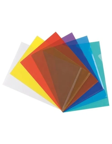 Caja 100 Dossier Uñero PVC Azul 200 Micras