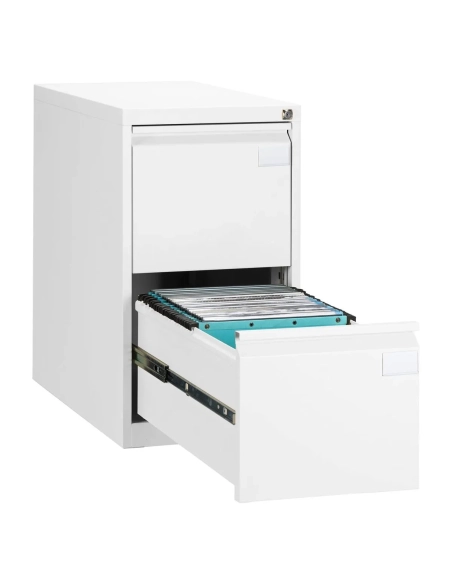 Archivador metalico carpetas colgantes 2 cajones