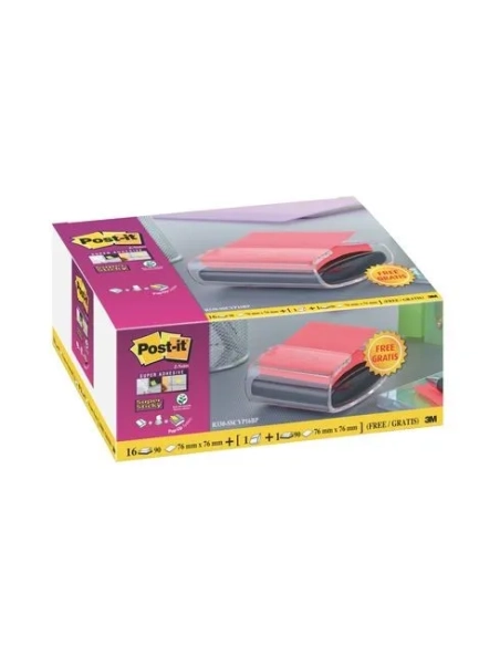 Distribuidor bloc notas Z Pro Post IT negra+16 blocs