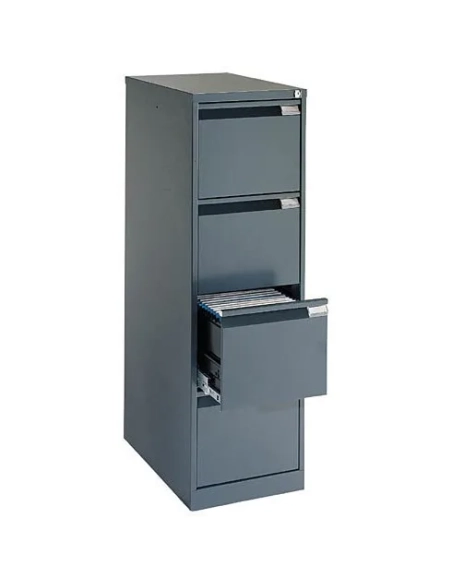 Archivador metalico carpetas colgantes 4 cajones antracita