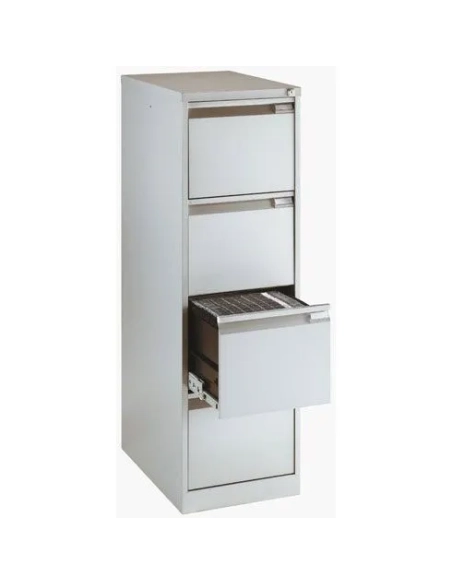Archivador metalico carpetas colgantes 4 cajones aluminio