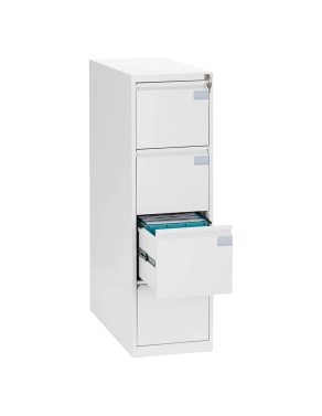 Archivador metalico carpetas colgantes 4 cajones Pro blanco