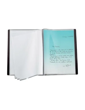 Carpeta 40 fundas negro