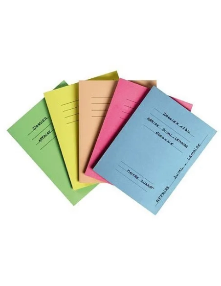 50 subcarpetas impresas Exacompta azul